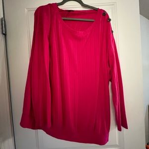 Lane Bryant hot pink sweater